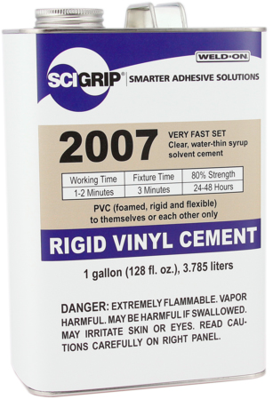 1 GALLON WELD-ON #2007 (PVC)