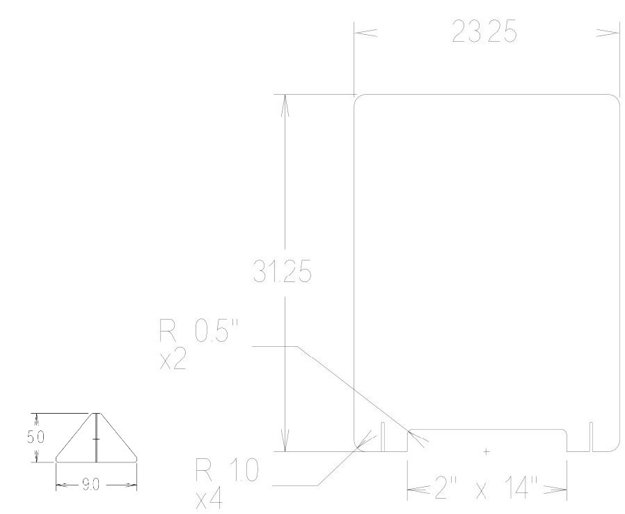 23.25" x 31.25" Countertop Germ Shield