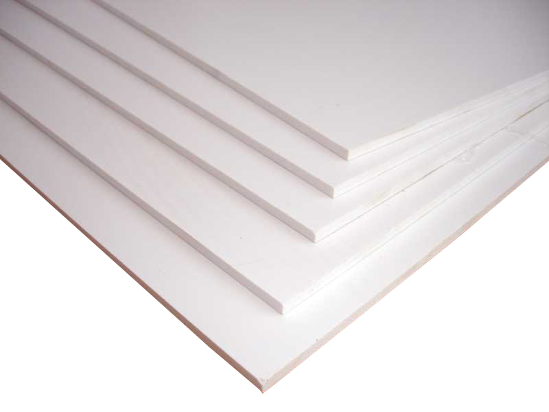 WHITE EXP PVC 6mm 4x8FT FM/1S